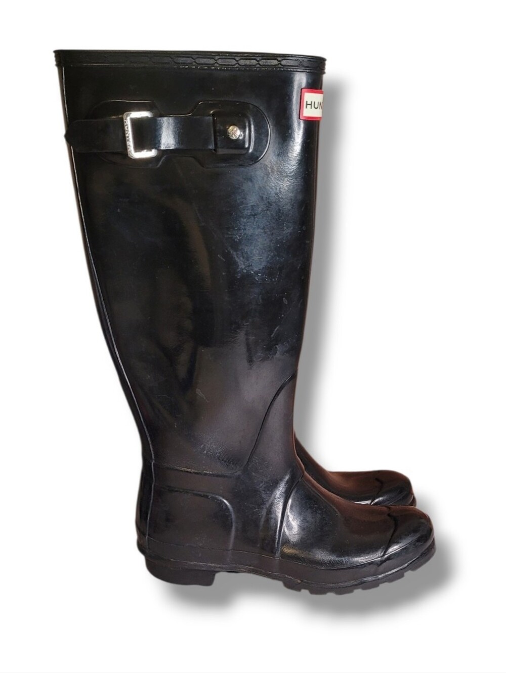 Hunter Tall Black Boots Size 7